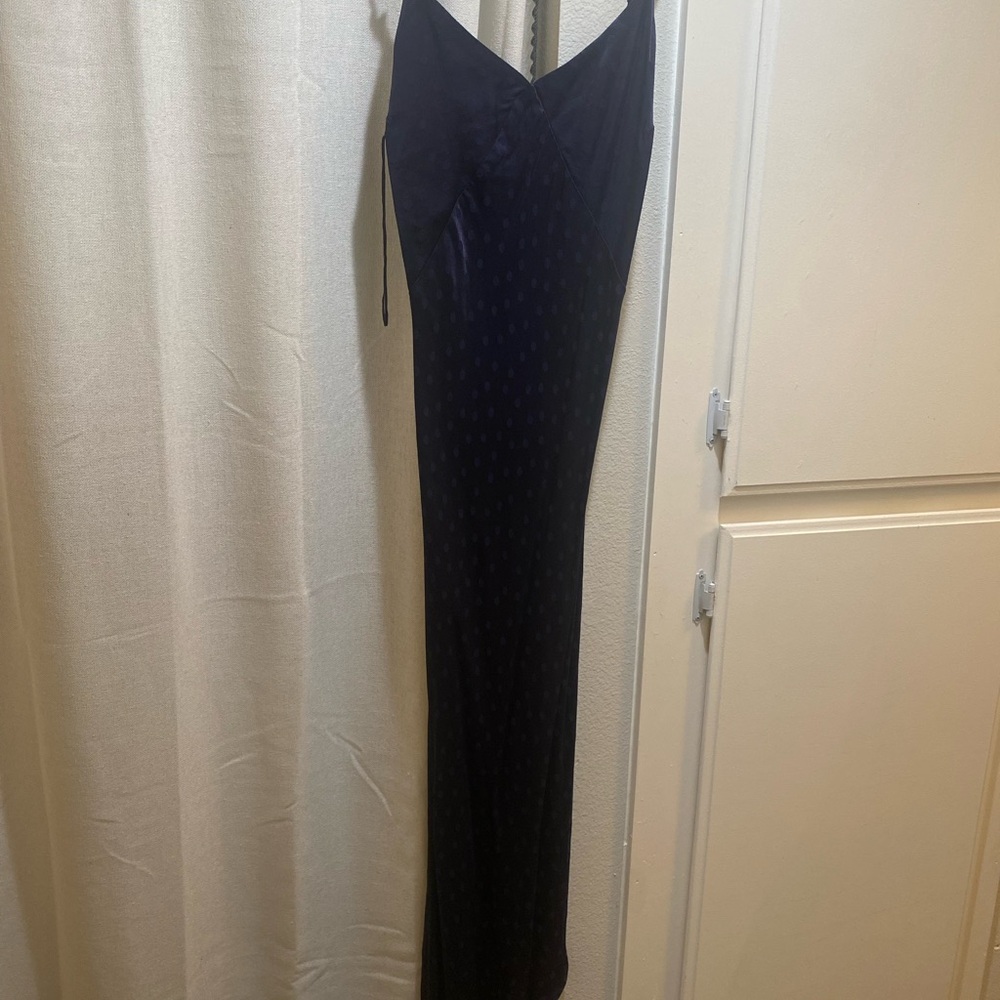 Elegant Navy Blue Maxi Dress